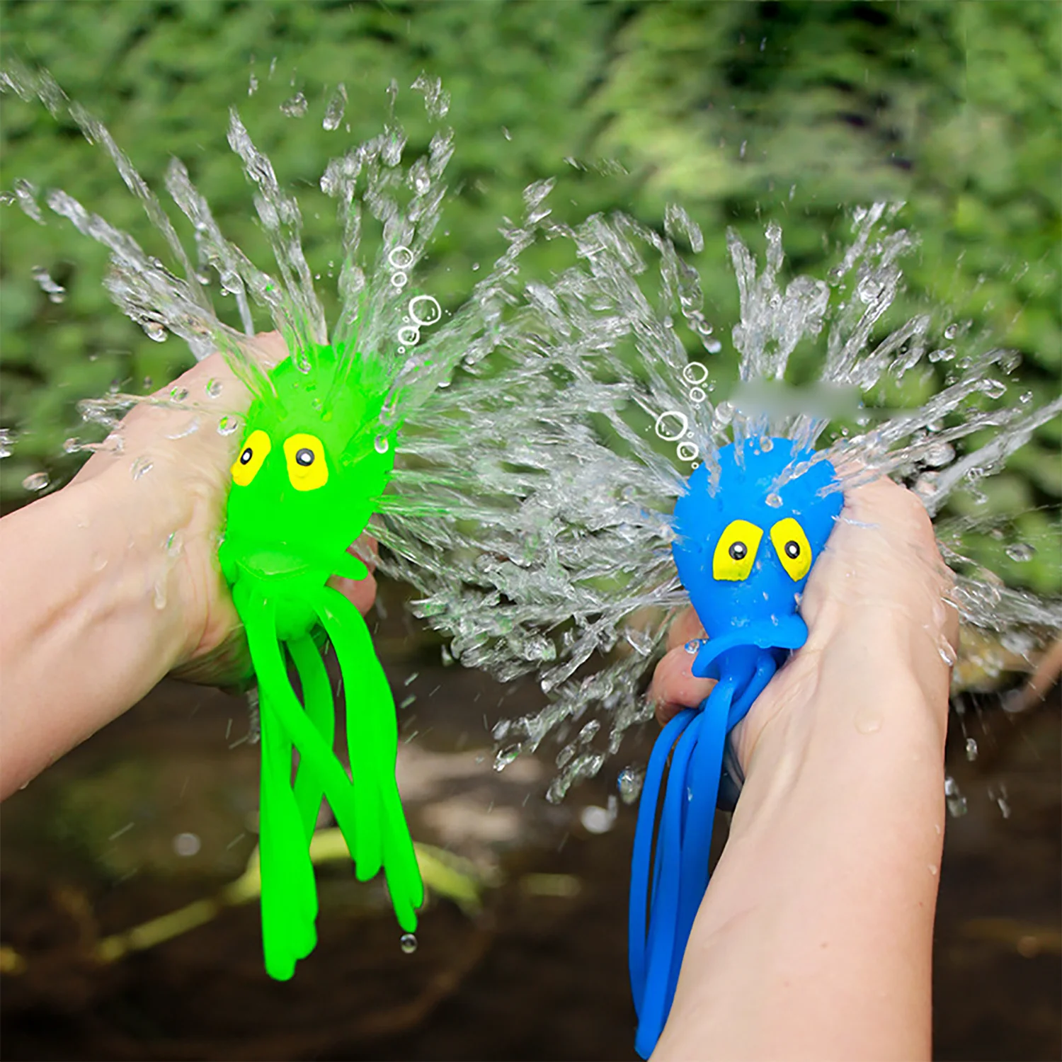 Pulpo pequeño para jugar en el agua, juguete de descompresión y pellizcos para niños, bañarse y jugar en el agua