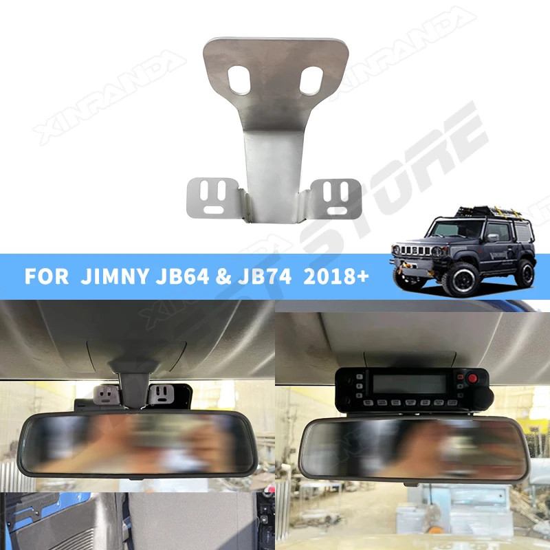 Jimny Radio Bracket Walkie-talkie Stand Detachable Radio Mounting Bracket  for Suzuki Jimny JB64 JB74 2019 2020 2021 2022 2024