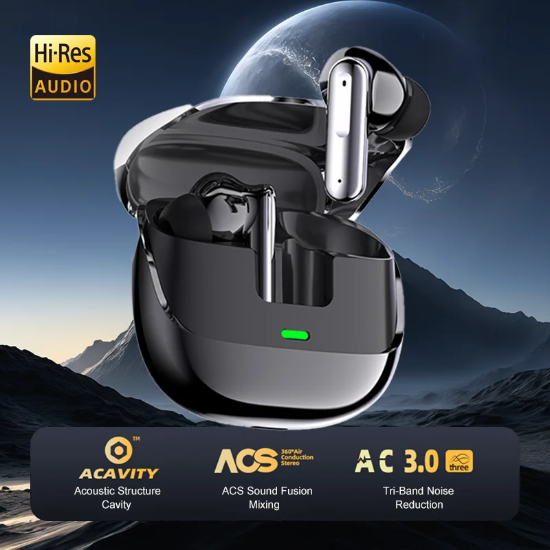 Do słuchawek bezprzewodowych Samsung Dolby Audio mikrofon douszny z redukcją szumów słuchawki Bluetooth 5.4 do Galaxy S24 S23 S22