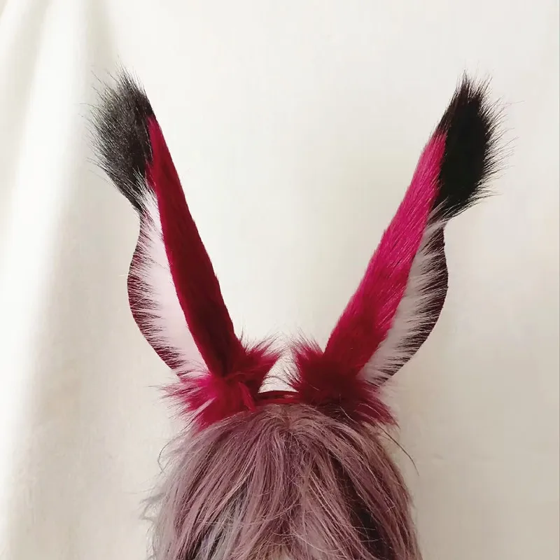 

Cosplay Prop Cat Rabbit Bunny Tail Ears For Game Party Accessories Custom Made Halloween girl women Gifts