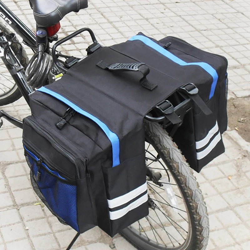 1Pcs Bicycle Carrier Bag Rear Rack Luggage Back Seat Double Side Cycling High-capacity Durable Convenient Travel Trunk Bags