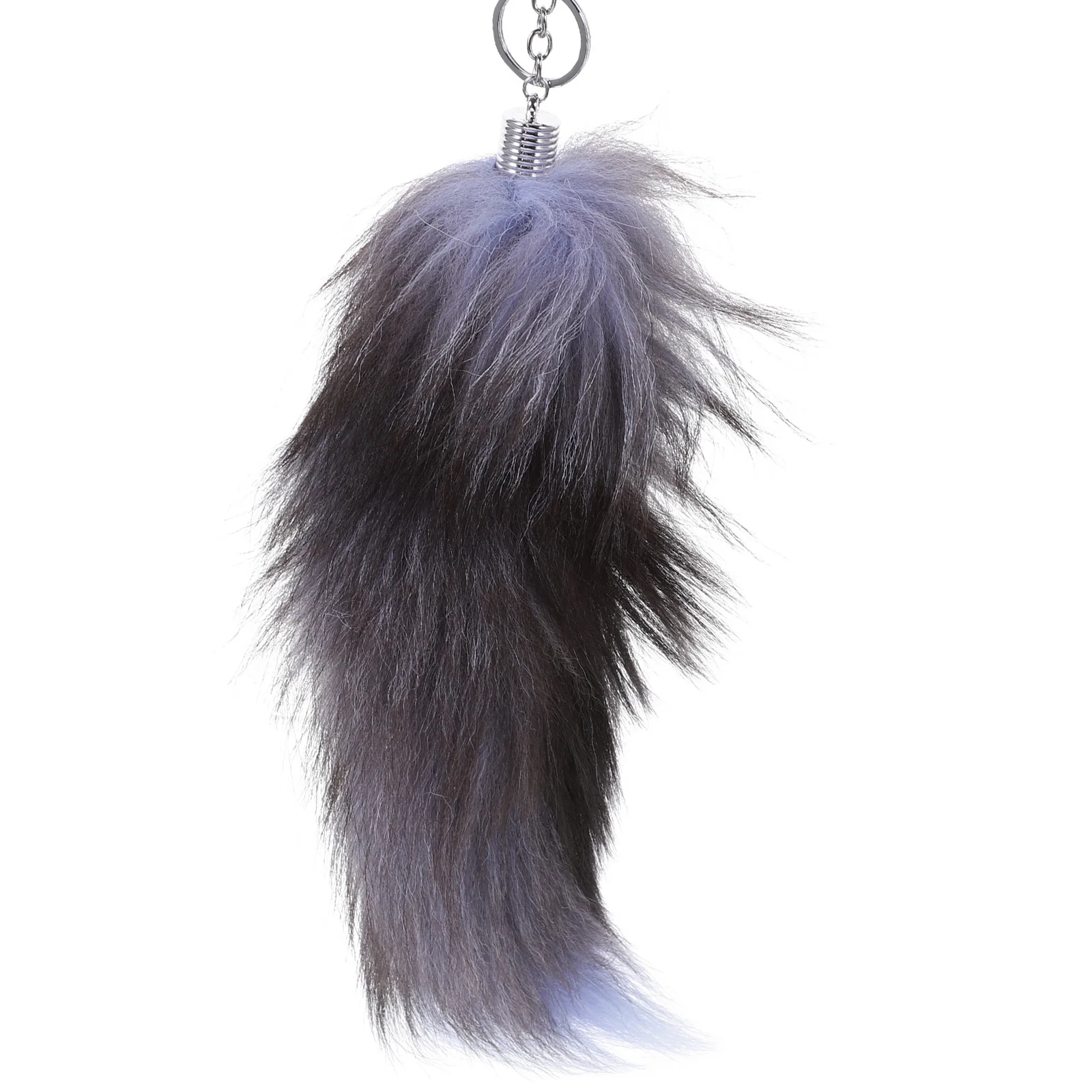 CALLARON Tail Keychain Faux Key Pompom Car Keychain Animal Keyring for Backpack Tote Bag
