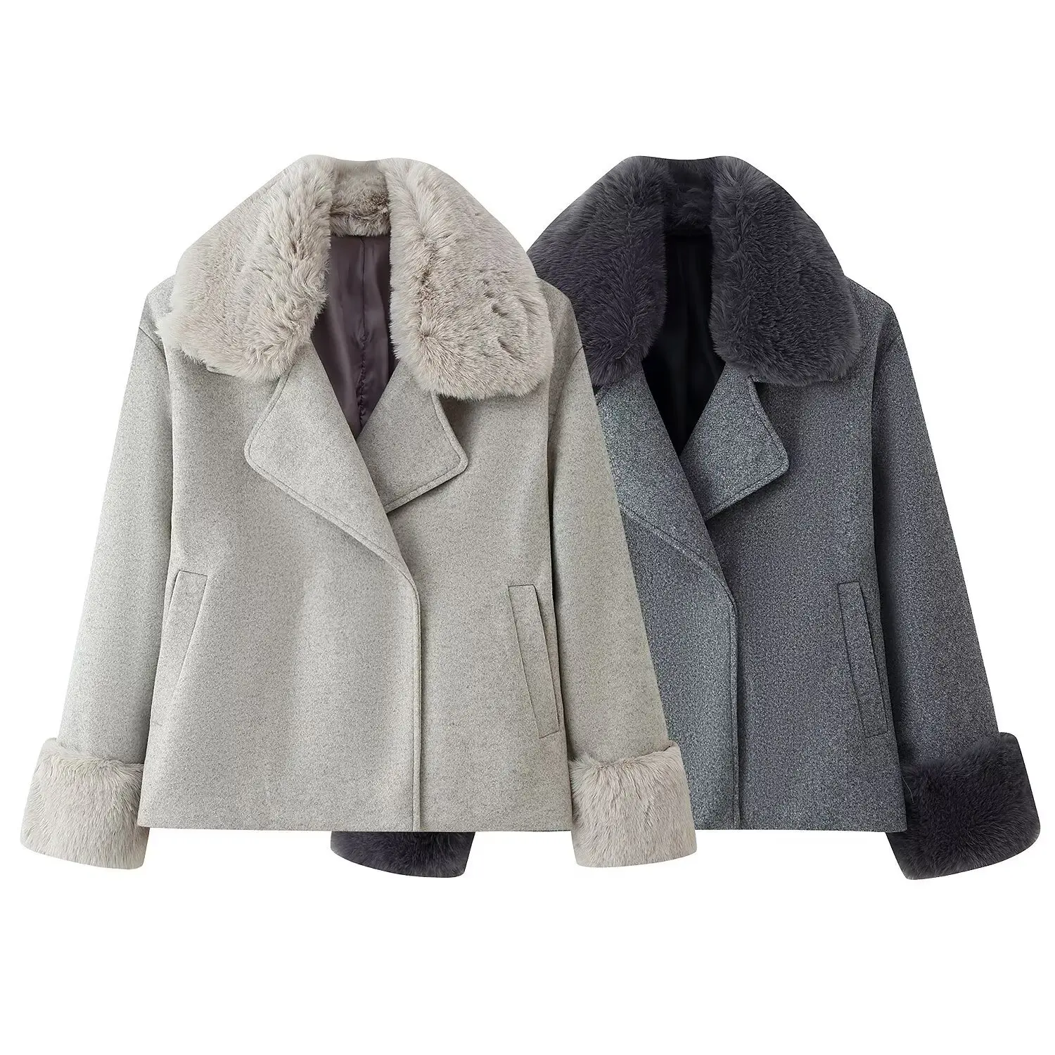 

European and American fashion 2025 autumn and winter new woolen coats small Hepburn style high-end short coats