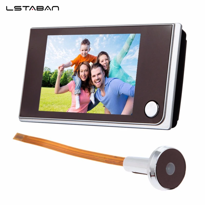 Door Peephole Camera 3.5 Inch LCD HD Screen Digital Peephole Door Viewer Camera Video Doorbell 120 Degree Door Hardware