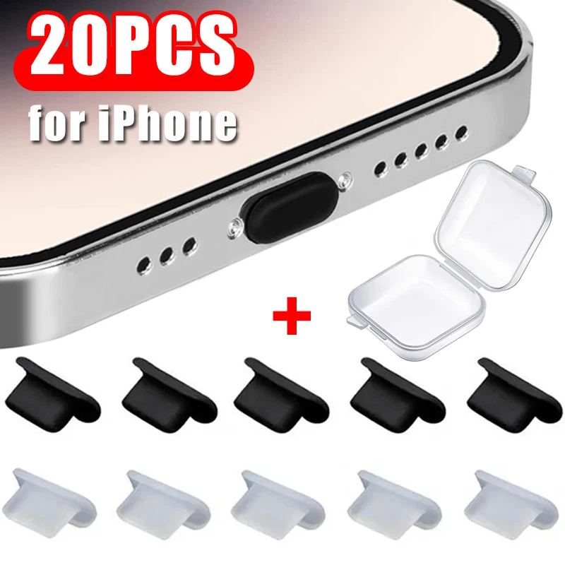 

Dust Plug Silicone Port Stopper for IPhone 14 13 12 IOS Charging Port Plug Detachable Anti Dustproof Cover Protector Plugs Caps