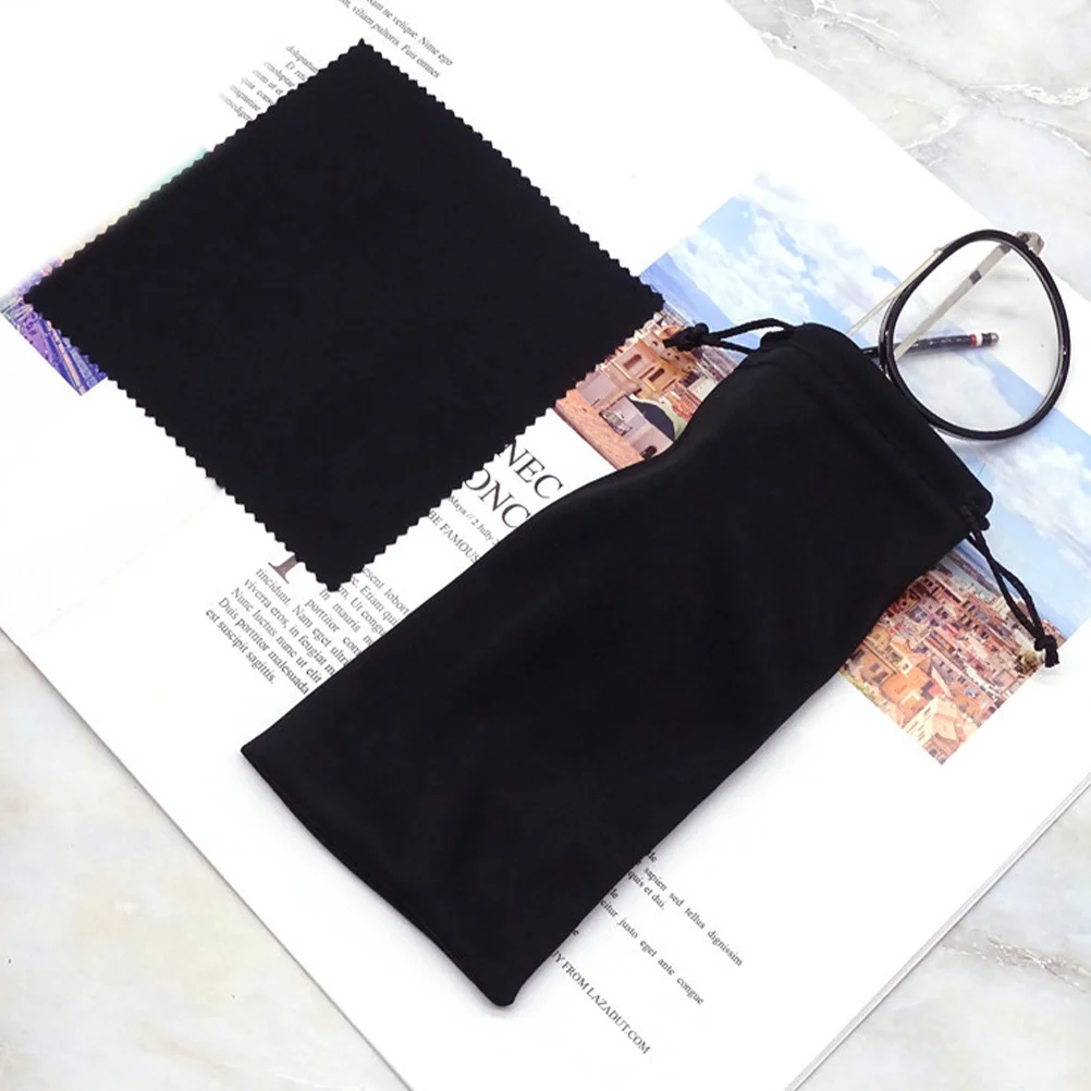 

20Sets Reusable Glasses Bag Soft Cloth Pouch for Eyewear Protection Lightweight Drawstring Case for Travel Daily Use