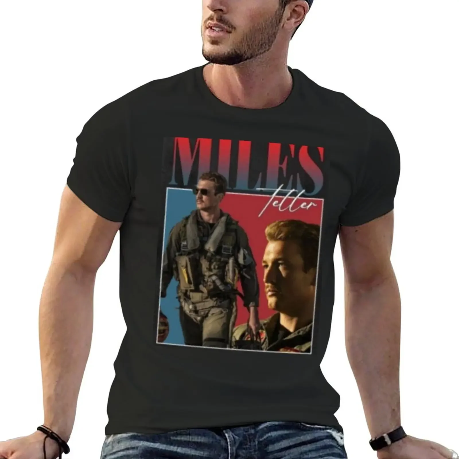 miles teller T-shirt summer tops hippie clothes plus sizes new edition heavyweight t shirts for men