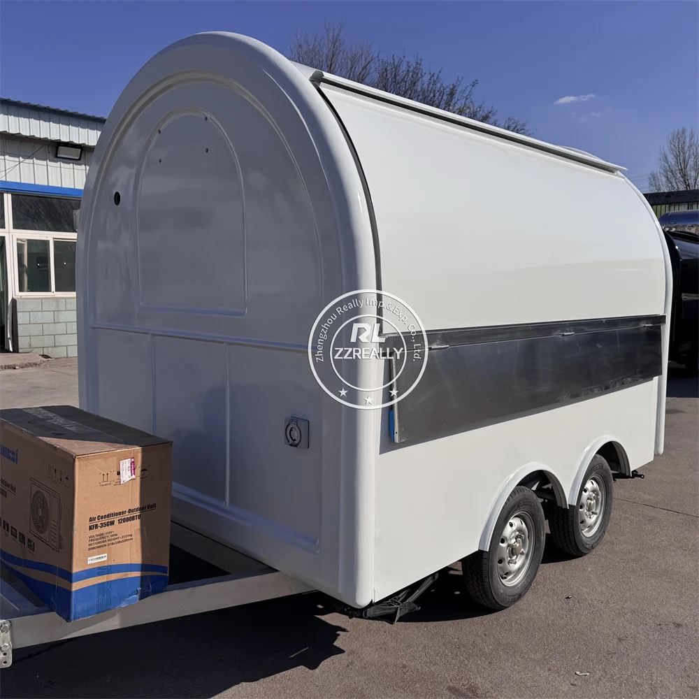 

Mobile Ice Cream Catering Food Trailer Coffee Pizza Chinese Fast Food Cart Bbq Burger Food Van Truck