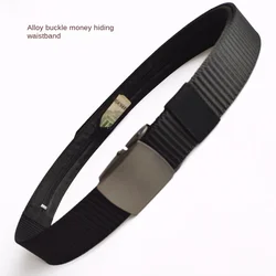 Travel Cash Anti Theft Belt Waist Bag Women Portable Hidden Money Strap Belt Wallet Waist Pack Men Secret Hiding Belt 125cm