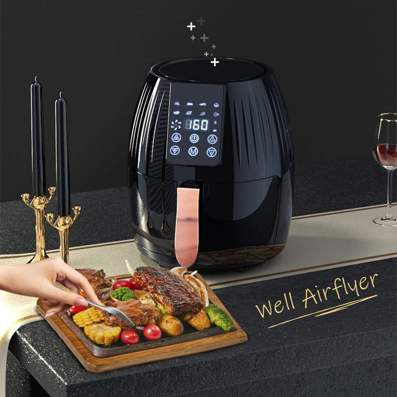 AF338D 에어 프라이어 다기능 터치 스크린 가정용 대용량 5.5L 자동 전기 프라이 1300W