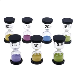 1/3/5/10/15/30 Minutes Sand Glass Sandglass Hourglass Timer Clock Decor Gift