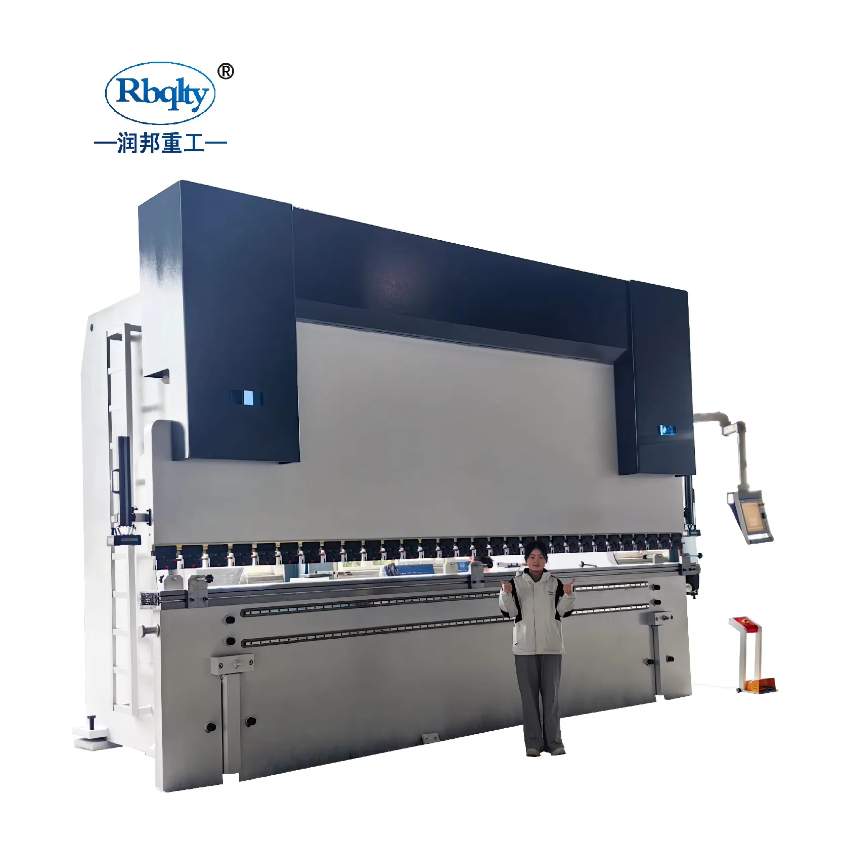Rbqlty Prensa plegadora con control del sistema Delem 600T 6000Mm hoja de metal de alta precisión personalizada