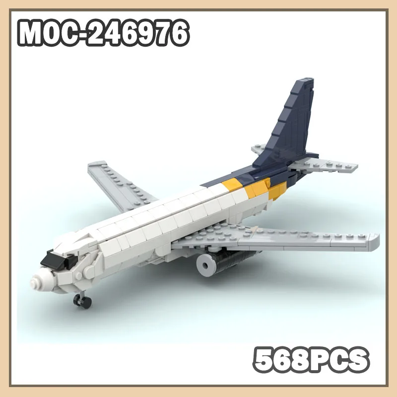 

MOC-246976 Plane Building Block Model Guard Series Small Particle Building Blocks Creative Toys DIY Handmade Gifts 568Pcs