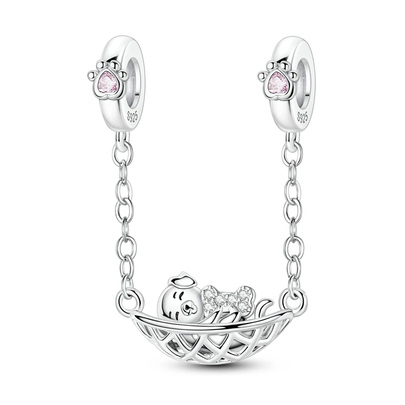 سلسلة كلاسيكية خرز سلسلة القط والكلاب والخنزير والفأر والأخوات سلسلة خرز تناسب سوار 3 مم هدية مجوهرات ذاتية الصنع #4