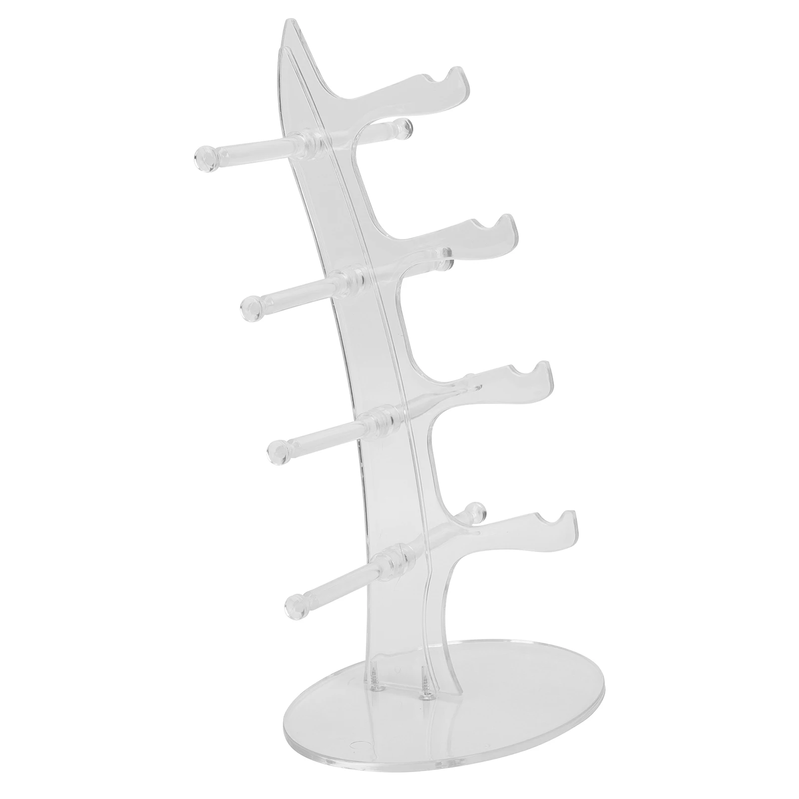 

Glasses Display St 4 Pairs Sunglasses Rack Acrylic Showcase Smooth PP Material Sailboat Storage Home Decor