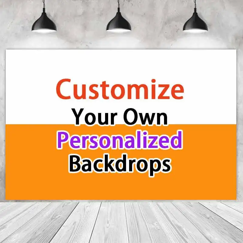 Customize Your Own Personal Backdrop For Children Kids Photography Studio Birthday Banner Background Printing Big Size