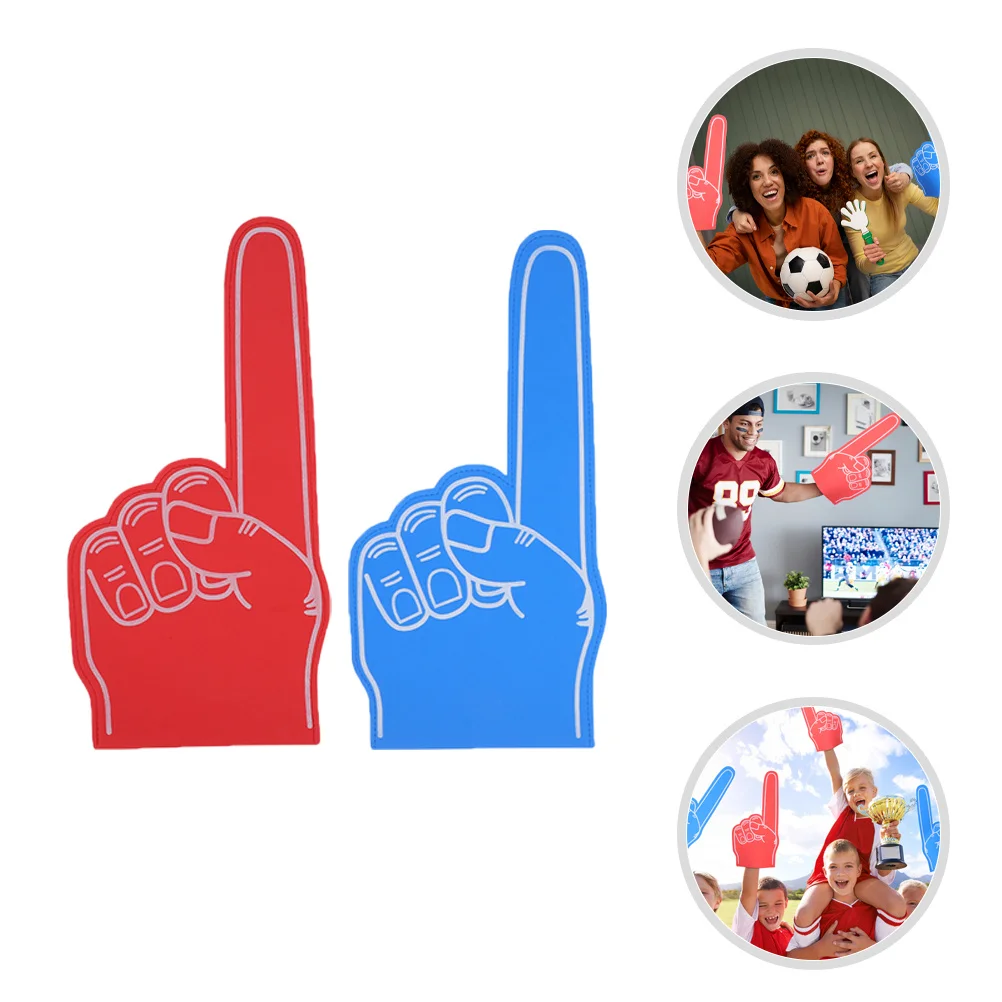 6 قطع من أصابع الرغوة القابلة لإعادة الاستخدام، دعائم المشجع الناعمة الناعمة للألعاب الرياضية وكرة السلة وكرة القدم والتنس ومجموعة التشجيع للشباب