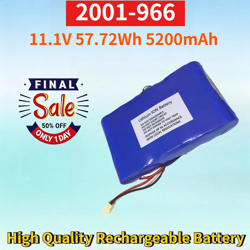Newest 2001-966 11.1V 57.72Wh 5200mAh Lithium-ion Rechargeable Battery Pack for High Quality High Capacity Replacement Battery