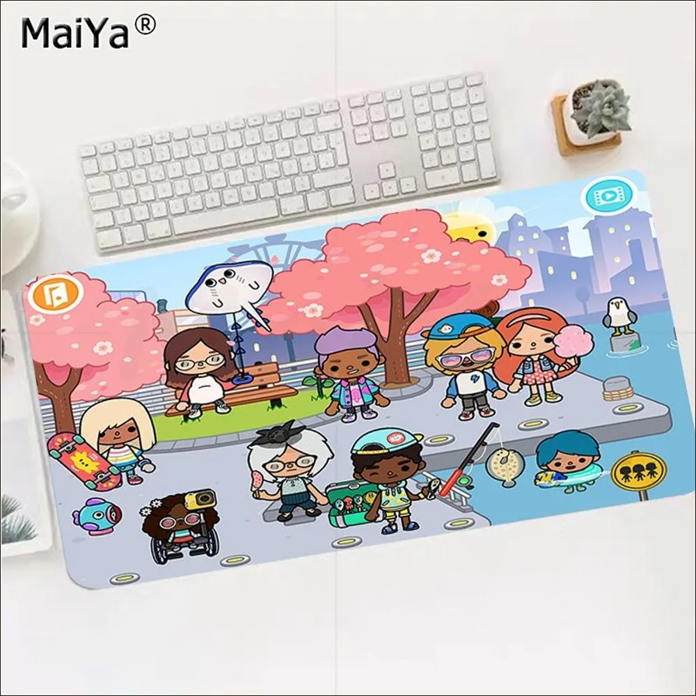 Toca Boca Toca Life World Mousepad Beautiful Durable Rubber Mouse Mat Pad Size For CSGO Game Player Desktop PC Computer Laptop