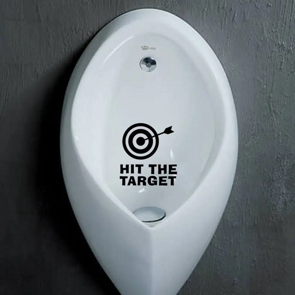 3Pcs Toilet Target Sticker Removable Decorative Seat Cover Decal for Potty Training Bathroom Wall Art Home Remind Sign