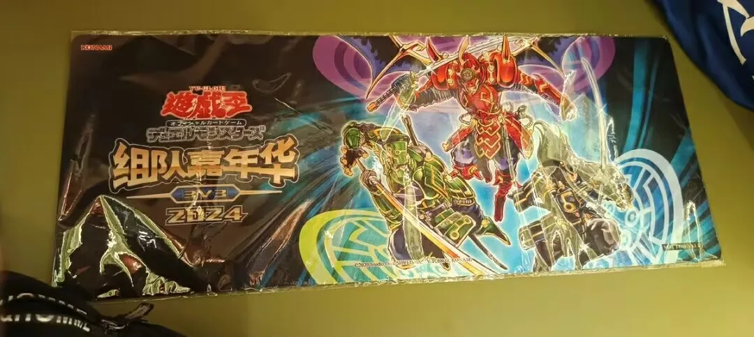 

Yugioh KONAMI Duel Monsters 3V3 Duel Festival 2024 Chinese The Six Samurai Collection Official Playmat Mat Table Play Pad