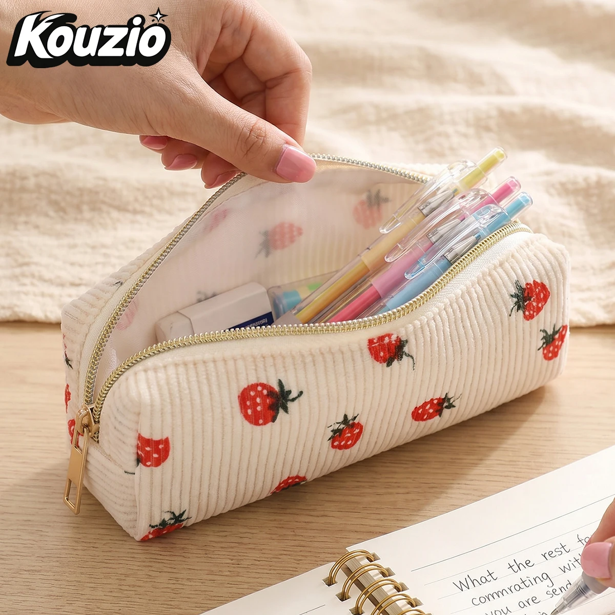 กระเป๋าใส่เครื่องเขียนแบบมีซิป - Strawberry Huller บทวิจารณ์และราคา