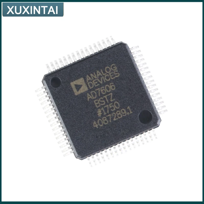 1~5PCS New Original  AD7606BSTZ AD7606 ADC 16 b 200k DSP, MICROWIRE™, Parallel, QSPI™, Serial, SPI™ 64-LQFP