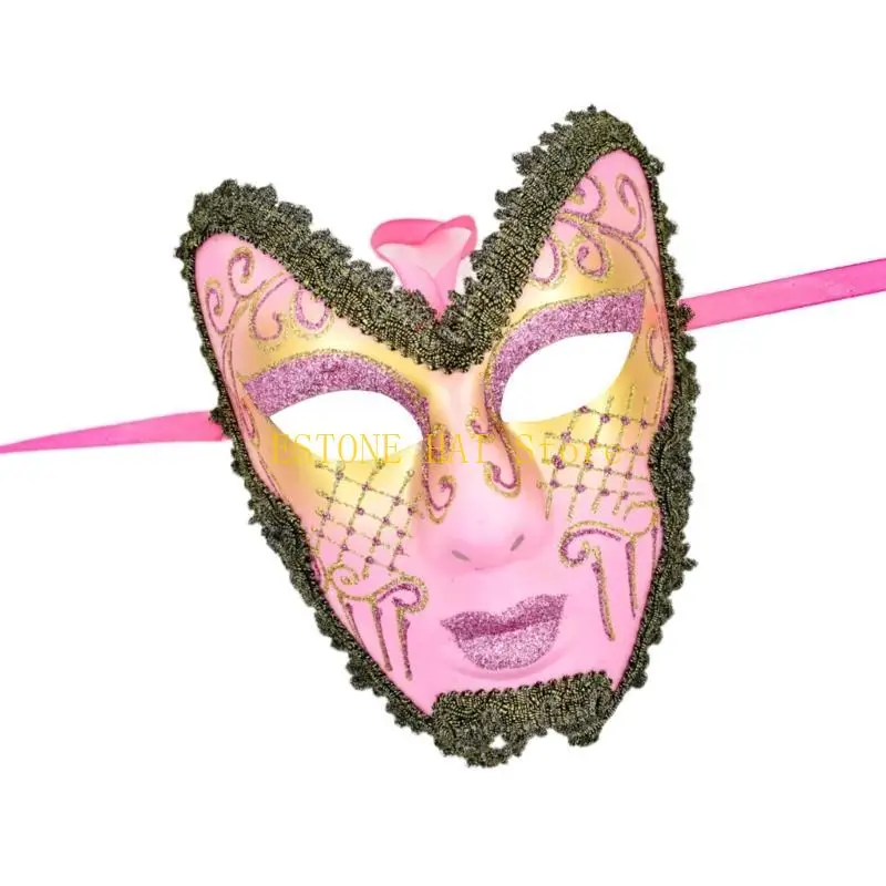 49MF Masquerade Mask Full Face Mask Masquerade Costume Accsessory for Men Women Masquerade Halloween Proms Themed Parties