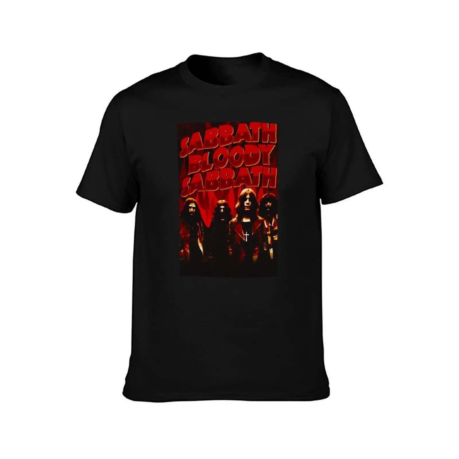 sabbath bloody sabbath T-Shirt, Summer Casual Cotton Tee, Oversized Streetwear Tops, Vintage Graphic Print, Unisex Men Women