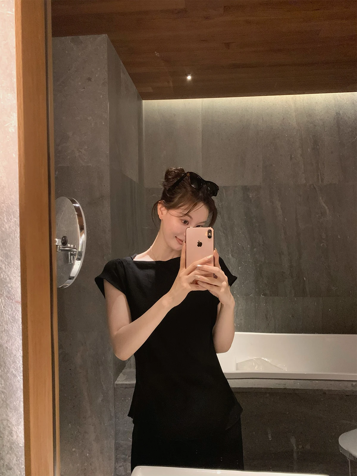 

Seeyouiceland Jasmine Soft Asymmetrical Cotton irt Women's Busin Casual Sle ort Sve Pure Color Thin Cotton