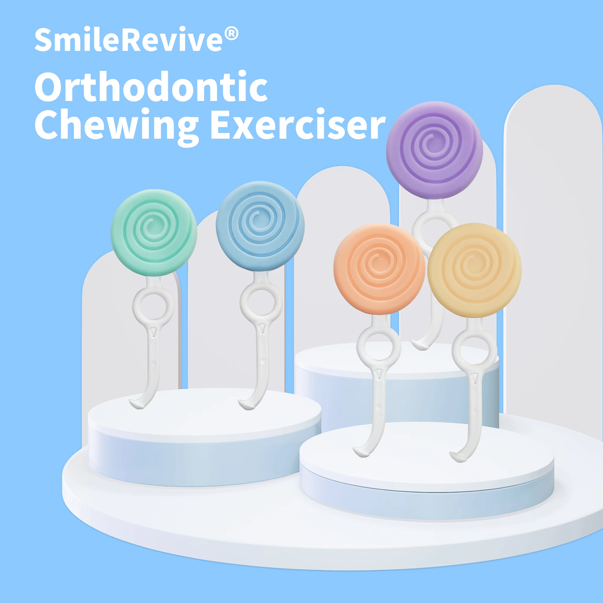 SmileRevive 2 Pcs/ 1 SetCandy Fruit Flavored Orthodontic Chewies – Silicone Chewing Sticks for Aligners & Invisible Braces