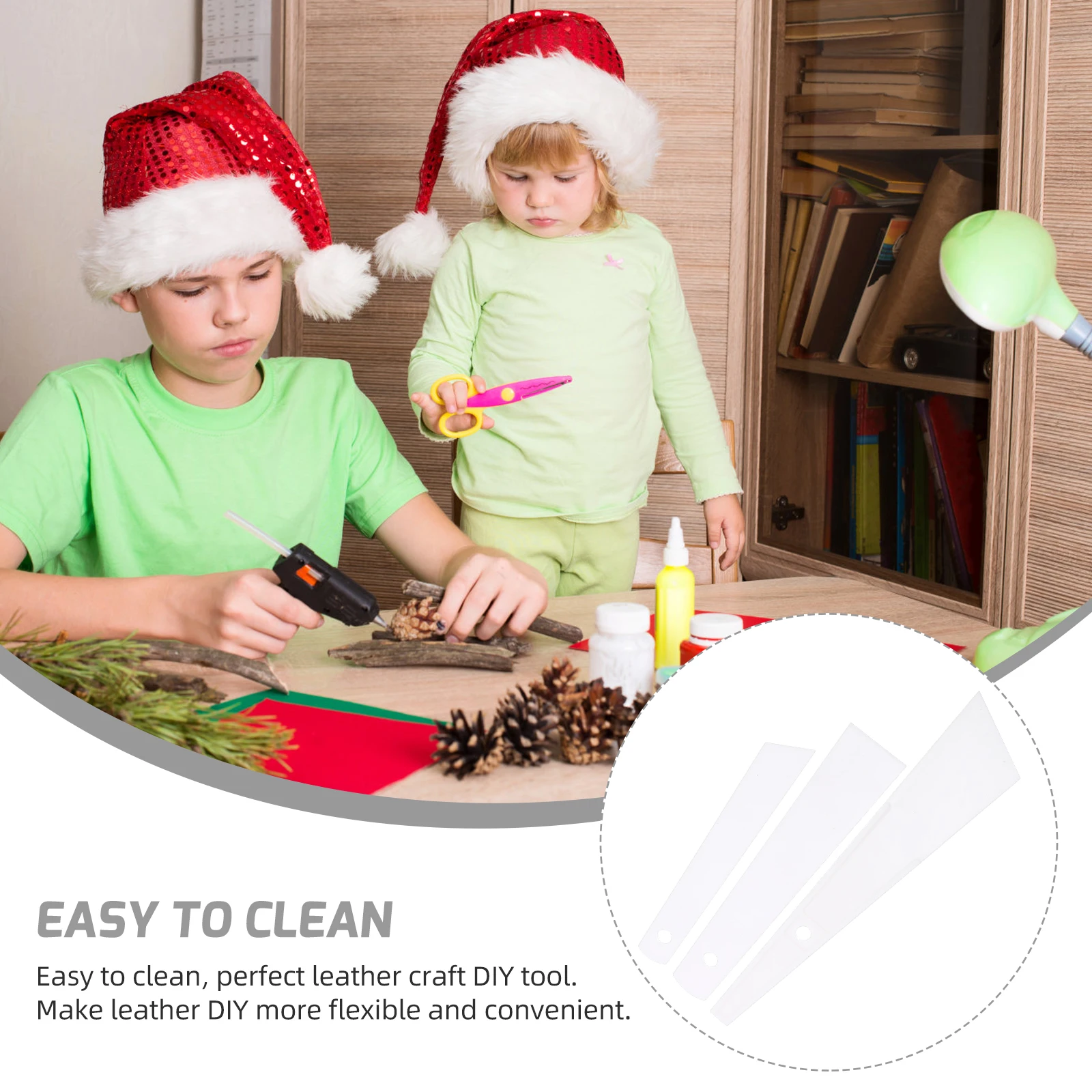 

3 Pcs Plastic Adhesive Apply Rod Glue Sticks Flexible Spreader White Easy Clean DIY Craft Tool Smear Paint Hardware