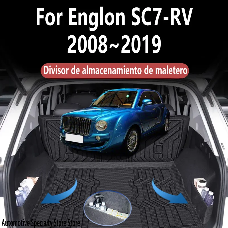For Englon SC7-RV 2008~2019 2018 2017 Trunk Storage Partition Thickening Storage Auto Interior Parts Organizer Car Accessories