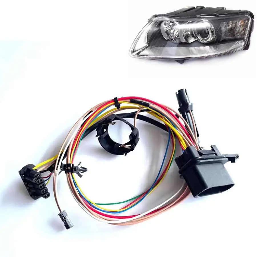 

Для Audi A6 C6 2005 2006 2007 2008 ксеноновые фары внутренний жгут проводов жгут проводов без AFS