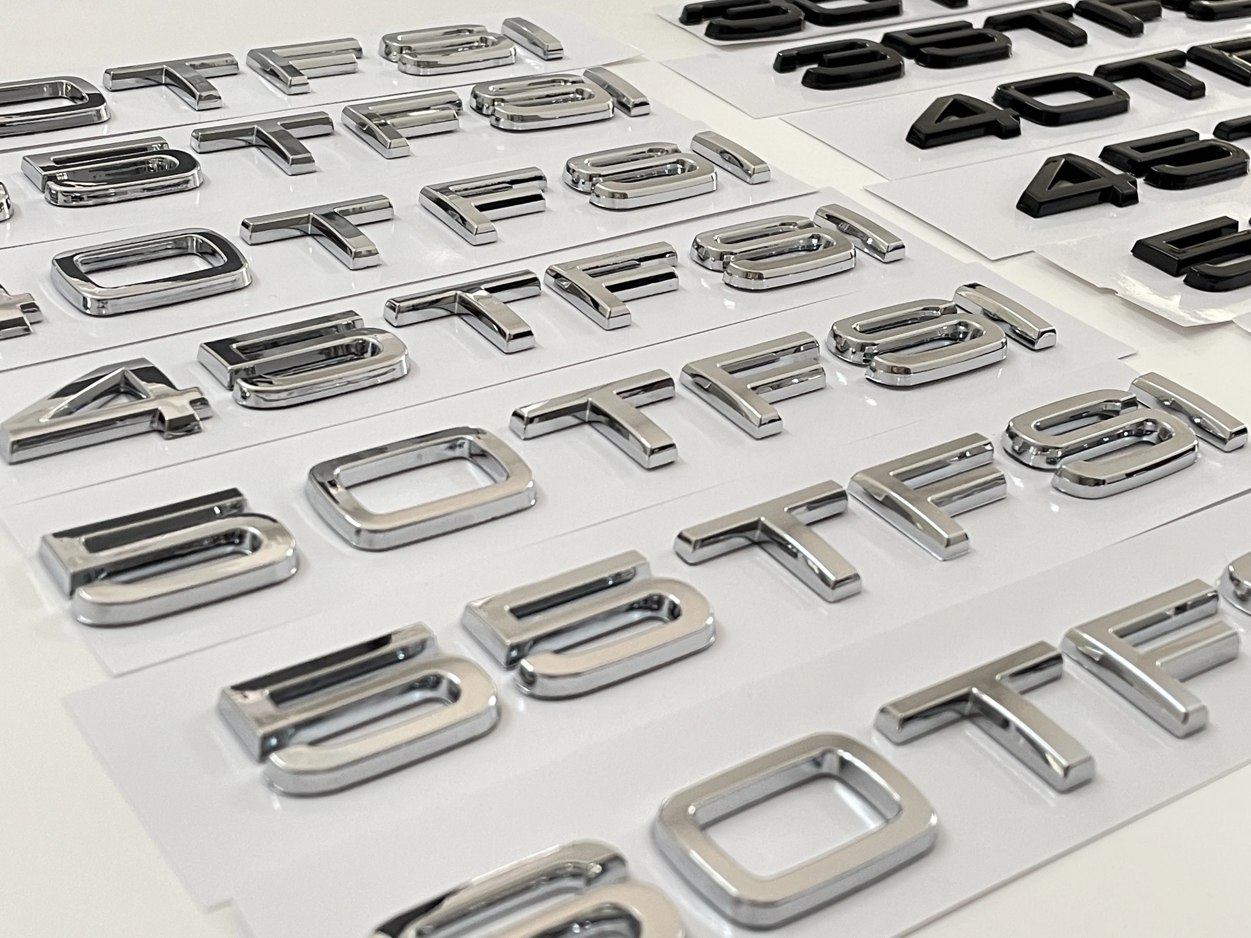 Car 3D ABS 2.0 3.0 TDI Letters Logo Badge Emblem Decals Sticker For Audi A3 A4 A6 A8 A5 Q3 Q5 Q7 Q2 V6 Styling Accessories view 4