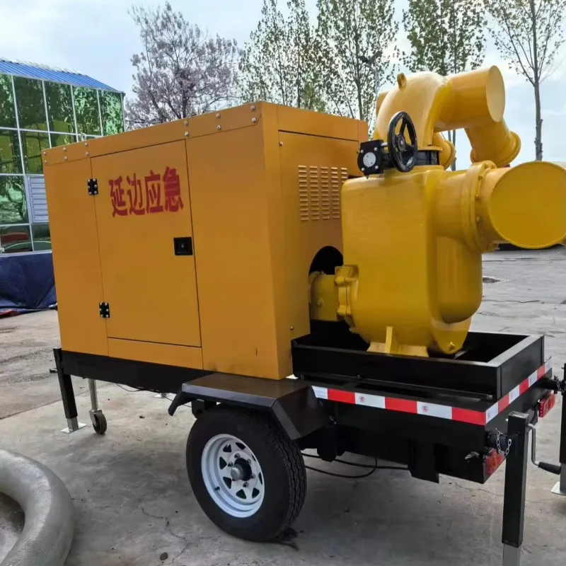

Diesel DC Motor Self-priming Sewage Pump with Mobile Four-wheel Tractor for Emergency Flood Drainage and Irrigation
