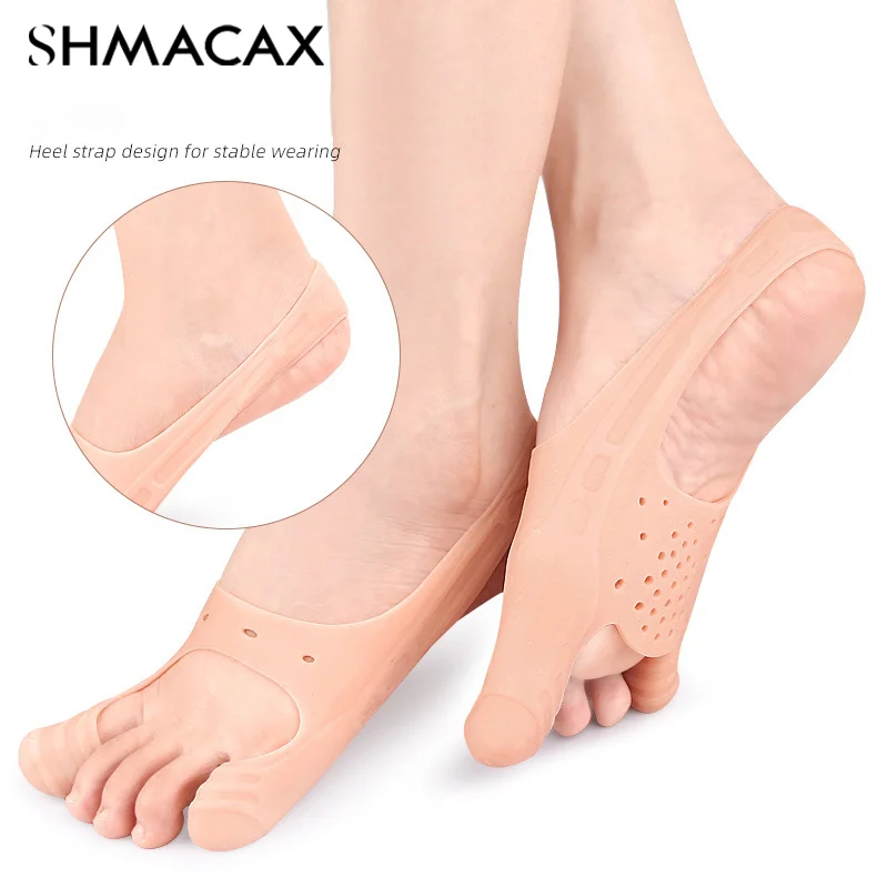 Silicone Forefoot Pads Toe Separator Cushion Pad Pain Relief Shoes Insoles Finger Toe Hallux Valgus Corrector Gel Pads Foot Care