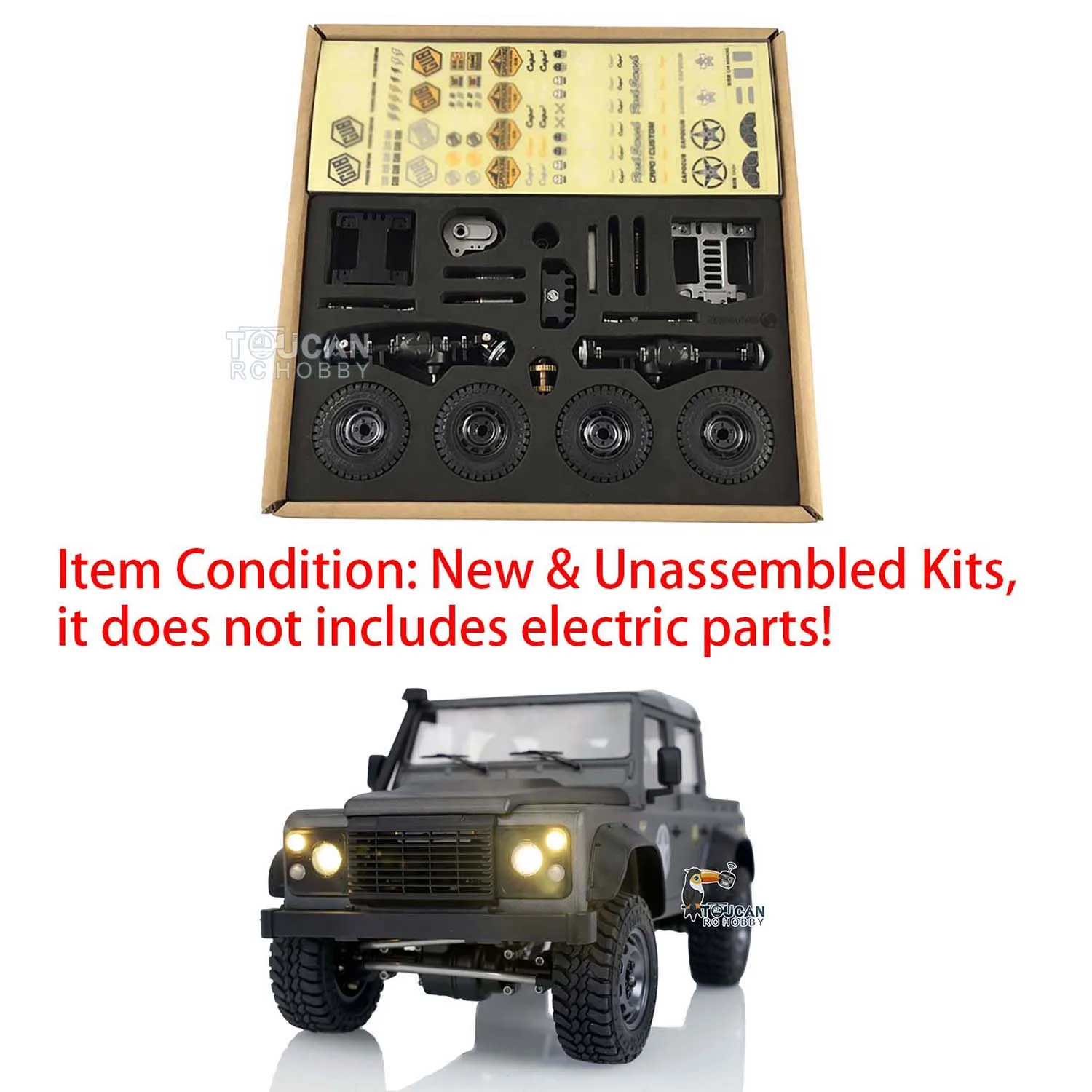 

CAPO CUB1 1/18 Metal Chassis RC Crawler Remoted Car DIY Model KIT 2Speed Gearbox Differential Toys For Boys Gifts TH18250-SMT8