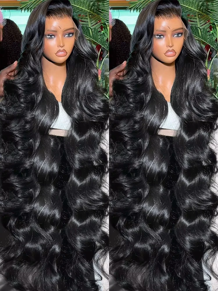 

300% 44 40 30 Inch 13X6 HD Transparent Body Wave Lace Frontal Wig Loose Wave 13X4 HD Lace Front Human Hair Wigs For Black Women