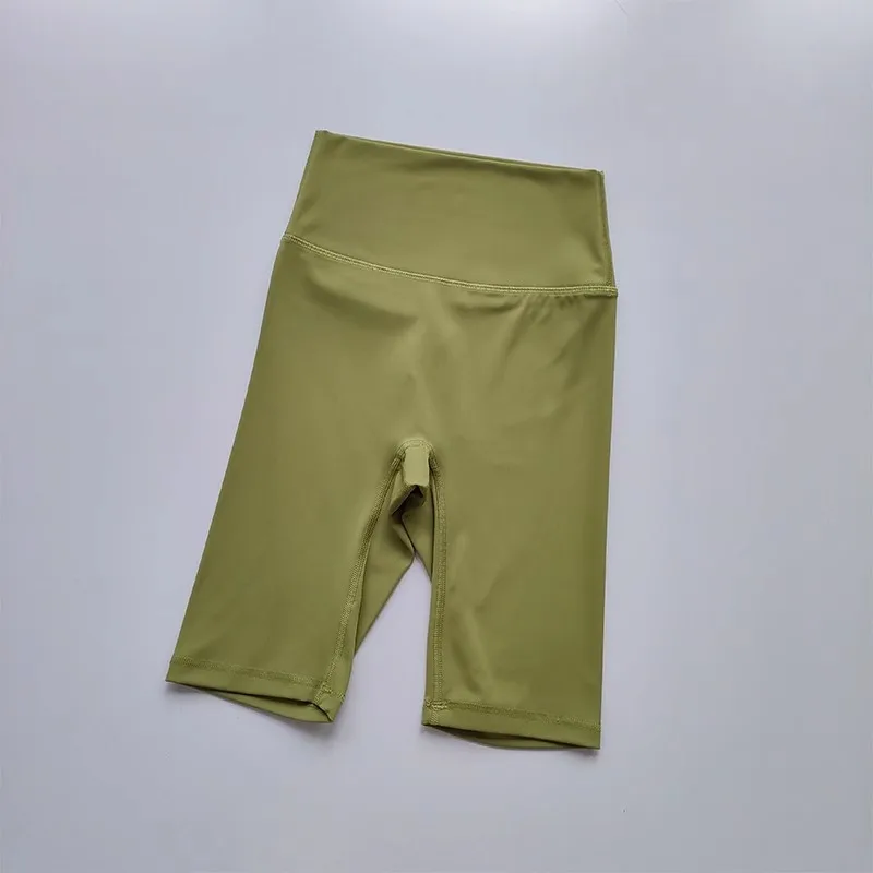 Damen High-Waist Enge Radhose mit „Naked Feeling“-Gefühl, Atmungsaktive Yoga-Sportshorts, Sommer-Laufshorts, Hochwertige Fitness-Shorts – Detail 11