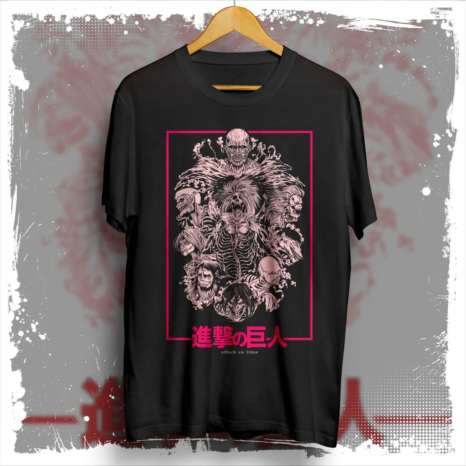 Attack on Titan anime graphic tees, titans AOT tshirt, anime shirt