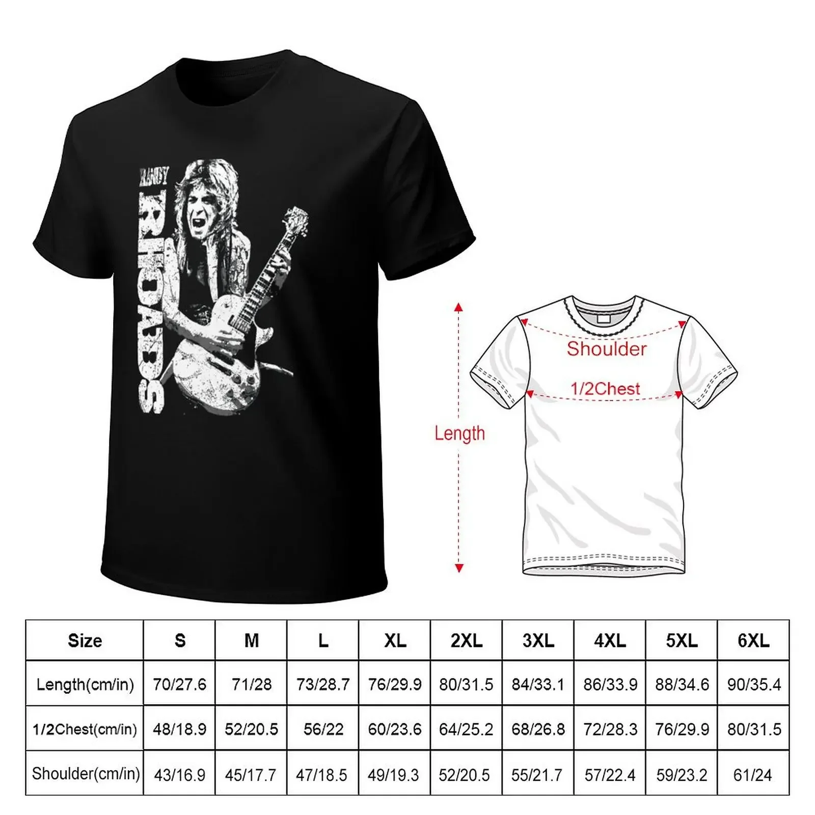 Pride Of Randy Rhoads Classic Tshirt Team T-Shirt street wear anime figures oversizeds sweat fruit of the loom mens t shirts