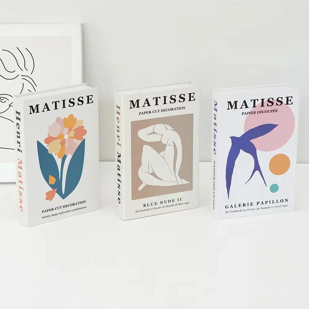 كتب مزيفة لديكور المنزل ، كتاب زخرفي فاخر ، رف كتب لطاولة القهوة ، غرف المعيشة ، الموضة ، 3 + لكل مجموعة #5