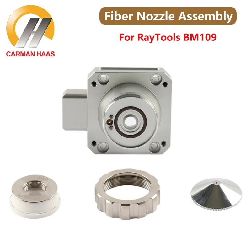 

Carmanhaas TRA Nozzle Connector for Raytools BM109 120AH1300A Flat Cutting Head Nozzles Assembly