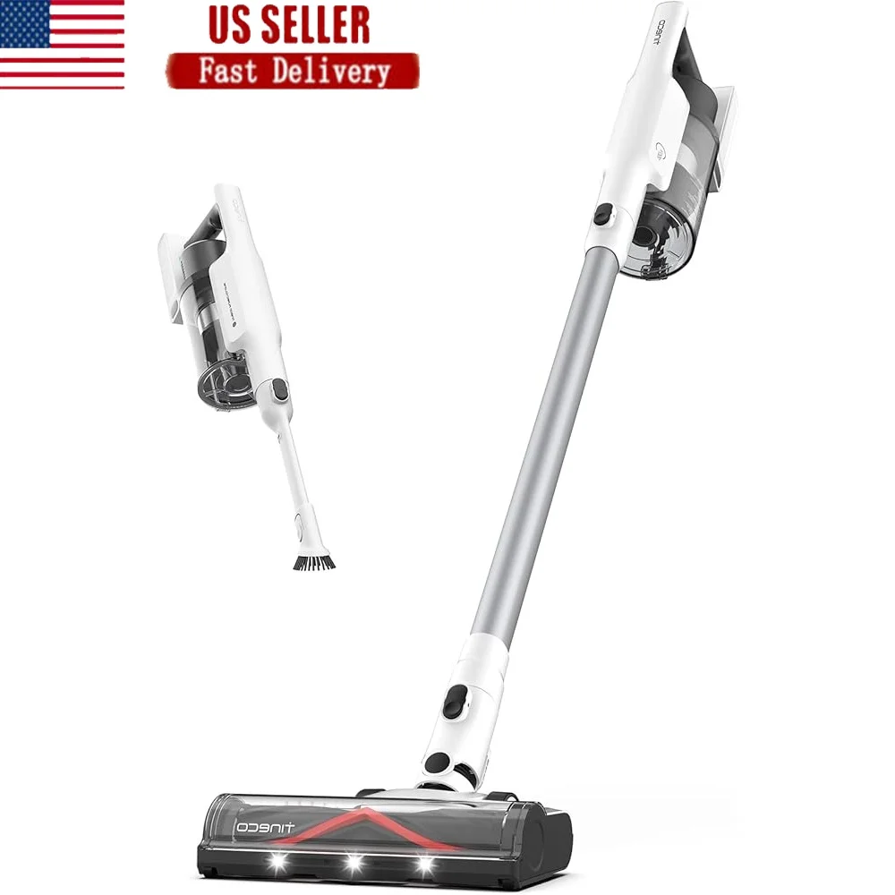 

A30S Cordless Vacuum Cleaner 160W Powerful Suction 60Min Runtime 1L Dustbin ZeroTangle Brush PureCyclone Technology LED Light