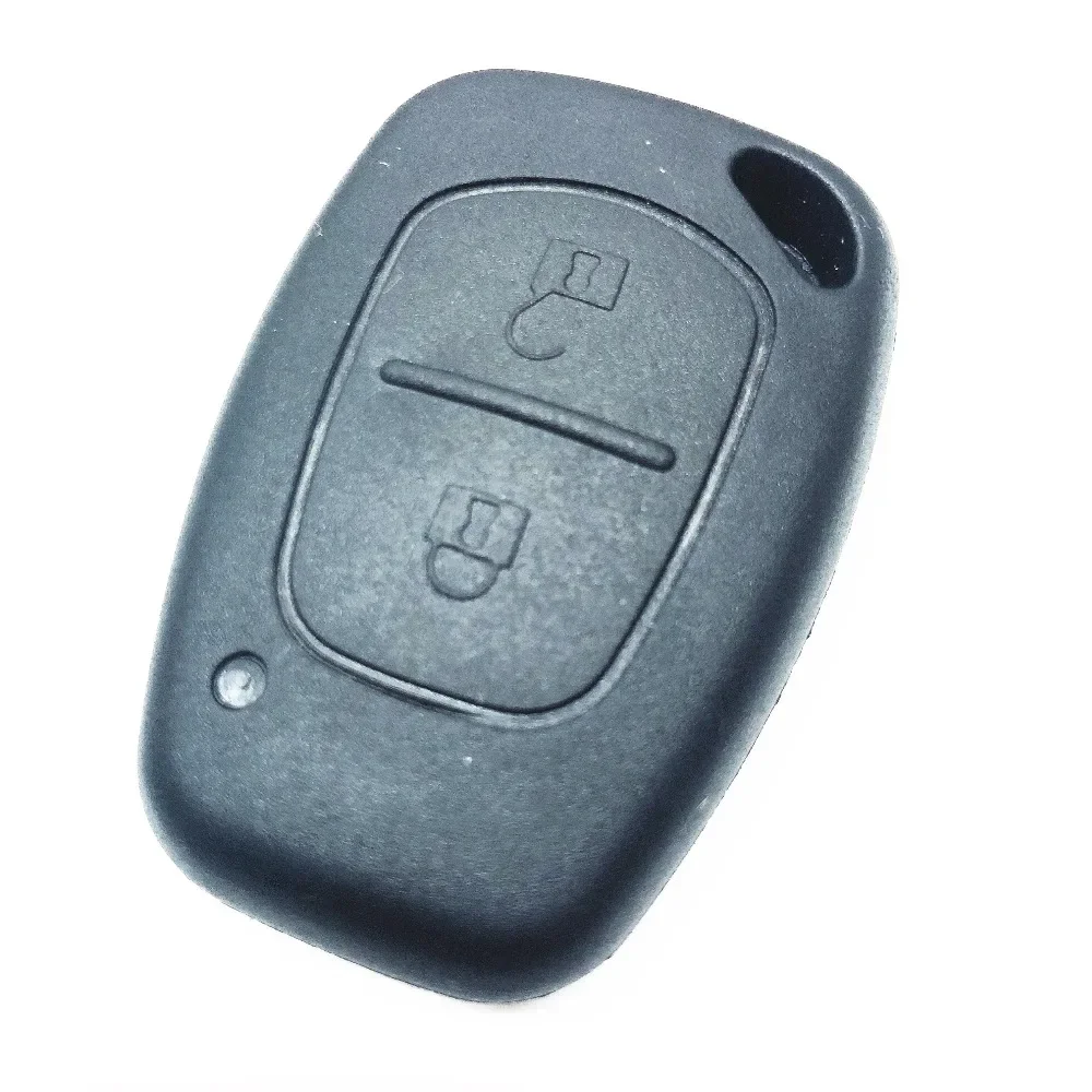 Coque de télécommande de voiture à 2 boutons pour Renault, coque de clé de remplacement vierge, étui Fob