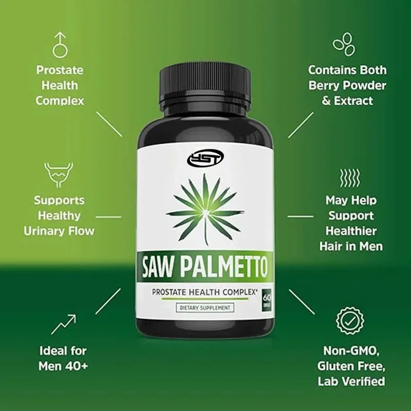 Saw Palm Supplement - Extract and Berry Powder Complex -500mg Capsules