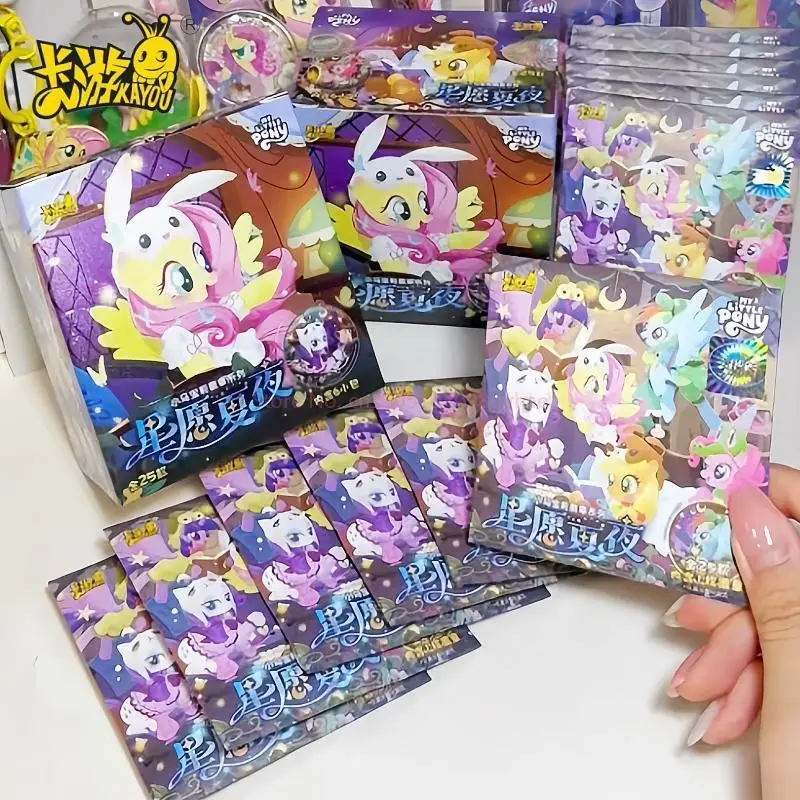 

KAYOU Аутентичный значок My Little Pony с пожеланиями на летнюю ночь, анимационная коллекция мультфильмов, игровая коллекция, периферийные игрушки, рождественские подарки