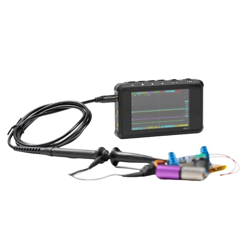 

SZ Pocket Size Oscilloscope Built In 1000mAh Battery Digital Oscilloscope 100MSa/s Sampling Rate 4 Channel Signal Generator