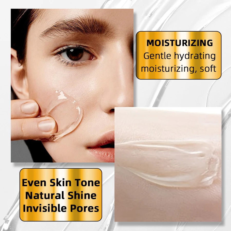 Base de maquillage en Gel Transparent, 1 pièce, crème d'isolation hydratante, Pores invisibles, Base lisse pour le visage, utilisation avant la fond de teint